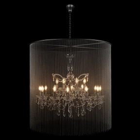 Подвесная люстра Loft it Vaille Crystal графитовый арт. 10450/900