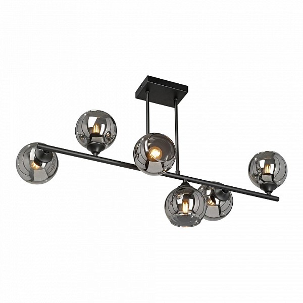 Люстра на штанге Vitaluce V2046 черный арт. V2046-1/6PL