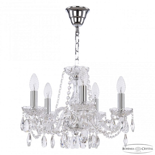Подвесная люстра Bohemia Ivele Crystal 116 никель арт. 116/5/141 Ni