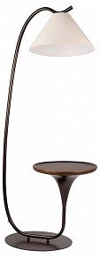Торшер с полкой Loft it Charlotte дерево арт. 10568F Brown