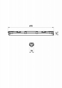 Накладной светильник Эра  серый арт. SPP-101-0-001-060