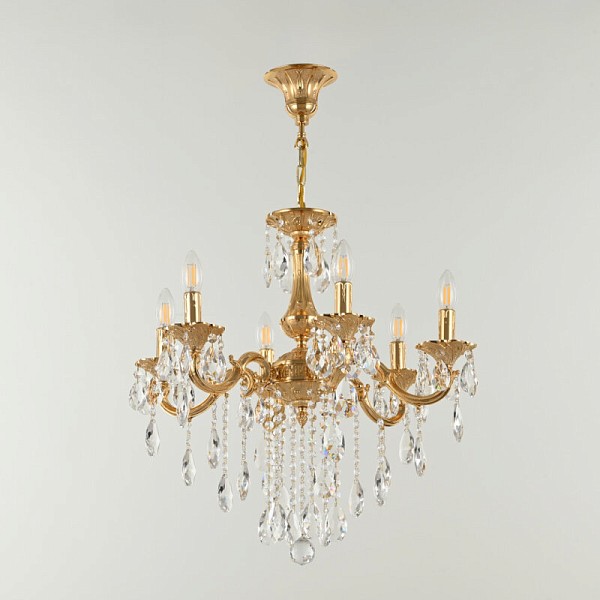 Подвесная люстра Bohemia Ivele Crystal AL77 золото арт. AL77101/6/175 B G