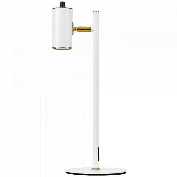 Настольная лампа офисная LUMINA DECO MIRRA белый арт. LDT 7731-1 WT+MD