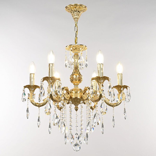 Подвесная люстра Bohemia Ivele Crystal AL7901 золото арт. AL79101/6/175 B G