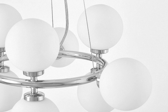 Подвесная люстра LUMINA DECO MARSIADA хром арт. LDP 6033-9 CHR