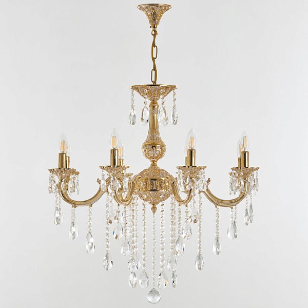 Подвесная люстра Bohemia Ivele Crystal AL7801 золото арт. AL78101/8/250 B GW