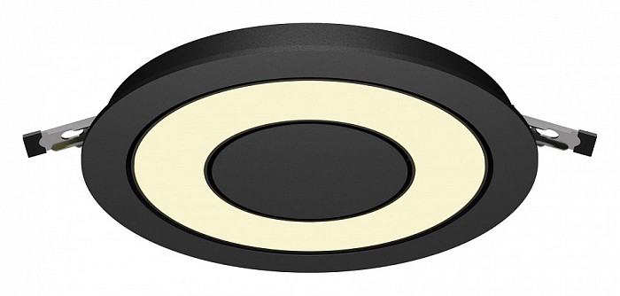 Встраиваемый светильник Maytoni Vector черный арт. DL102-12W2.7K-B