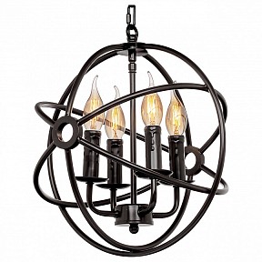 Подвесная люстра Loft it Foucaults Orb коричневый арт. LOFT1192-4
