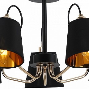 Люстра на штанге ILLUMICO  золото арт. IL6120-5COU-79 BK GD