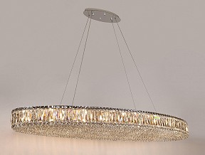 Подвесная люстра Newport 8450 хром арт. 8458+14/S chrome