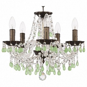 Подвесная люстра Bohemia Ivele Crystal AL1610 бронза арт. AL16310/5/141 PD V5001