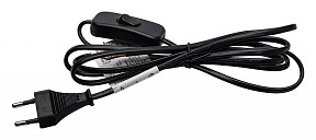 Сетевой провод Feron DM107 черный арт. 41151