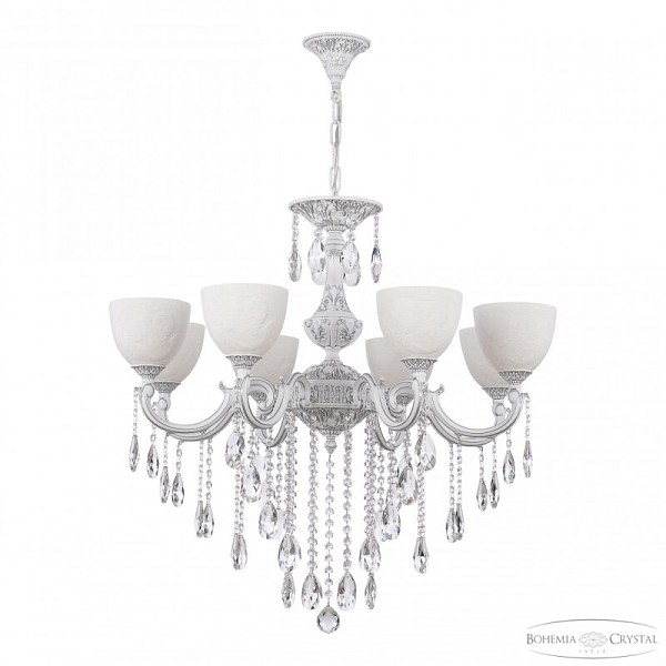 Подвесная люстра Bohemia Ivele Crystal AL7801 белый арт. AL78101/8/250 B WMN P1 U Angel