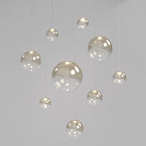 Подвесной светильник Eurosvet Wonder серый арт. 50234/1 LED янтарный