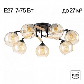 Потолочная люстра Citilux Tika черный арт. CL133171