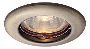 Встраиваемый светильник Arte Lamp Praktisch бронза арт. A1203PL-1AB