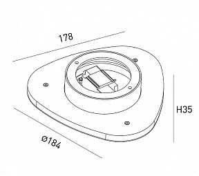 Накладной светильник DesignLed ML черный арт. ML-TR184-BL-WW