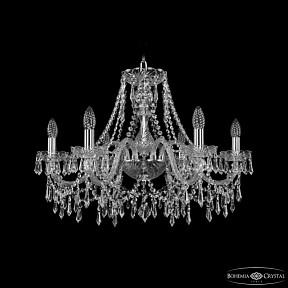 Подвесная люстра Bohemia Ivele Crystal 1403 никель арт. 1403/6/240 Ni