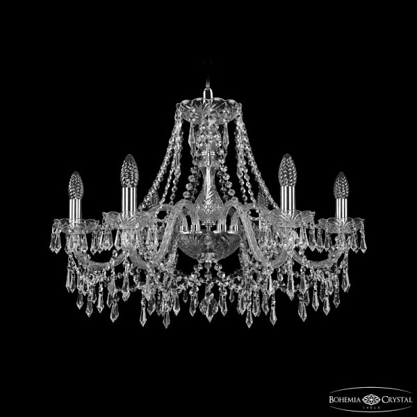 Подвесная люстра Bohemia Ivele Crystal 1403 никель арт. 1403/6/240 Ni