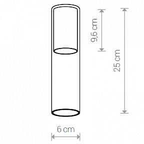 Плафон Nowodvorski Cameleon Cylinder M TR/BS  арт. 8543
