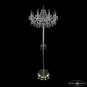 Торшер Bohemia Ivele Crystal 1403 золото арт. 1403T2/8/195-160 G
