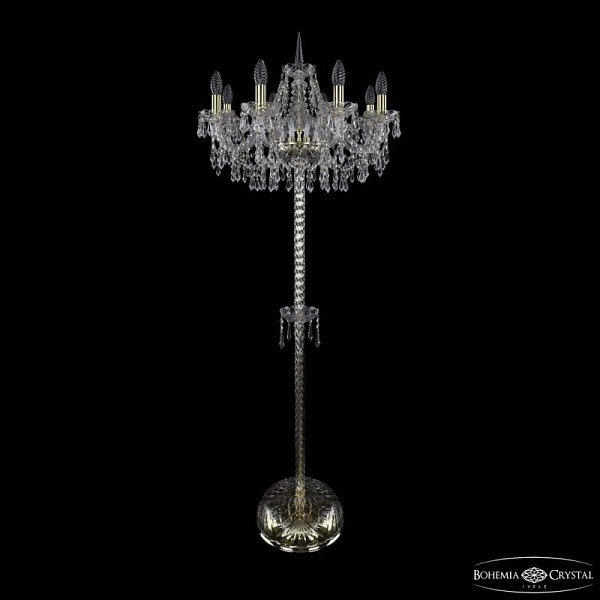 Торшер Bohemia Ivele Crystal 1403 золото арт. 1403T2/8/195-160 G