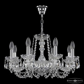 Подвесная люстра Bohemia Ivele Crystal 119 никель арт. 119/8/200 Ni