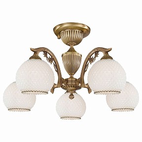 Люстра на штанге Reccagni Angelo 8600 бронза арт. PL 8620/5