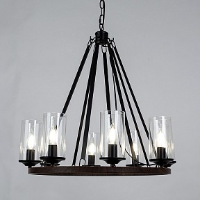 Подвесная люстра Arte Lamp Dalim черный арт. A7014SP-8BK