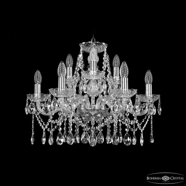Подвесная люстра Bohemia Ivele Crystal 1413 никель арт. 1413/6+3/200 Ni