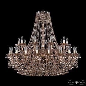 Подвесная люстра Bohemia Ivele Crystal 1409 золото арт. 1409/20+10/400 G M721