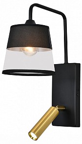 Бра с подсветкой Escada 598 черный арт. 598/1A Black/Brass