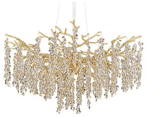 Подвесная люстра Divinare Salice золото арт. 3134/01 SP-10