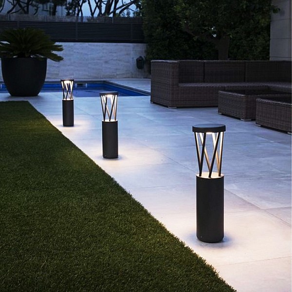 Наземный светильник Reluce  черный арт. 09973-0.7-001KT 0,6M LED12W BK