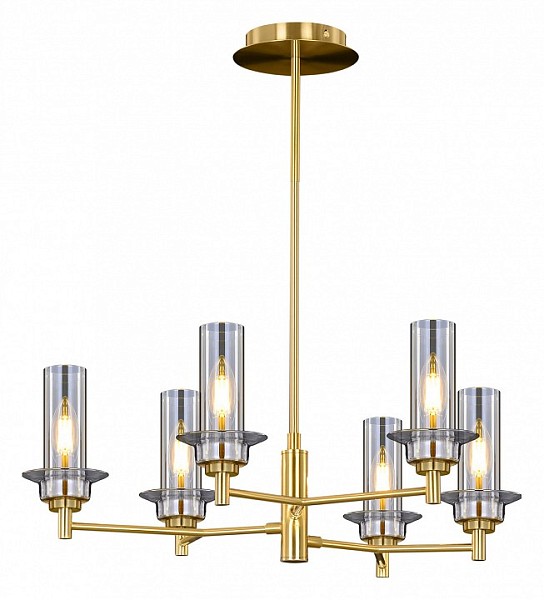 Люстра на штанге ILLUMICO  золото арт. IL5216-6PLS-24 HIGHBALL