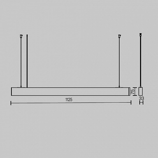 Подвесной светильник Maytoni Technical BASIS белый арт. P051PL-36W2.7-6K-W