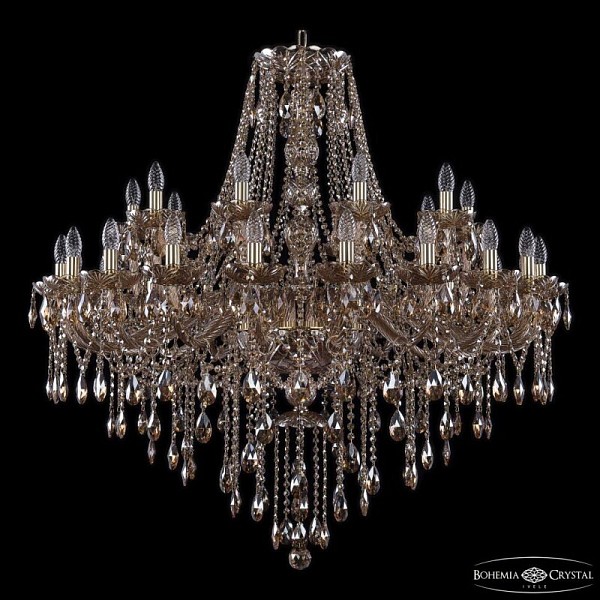 Подвесная люстра Bohemia Ivele Crystal 1415 золото арт. 1415/20+10/400 G M721