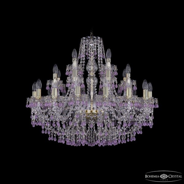 Подвесная люстра Bohemia Ivele Crystal 1410 золото арт. 1410/16+8+4/300 G V7010