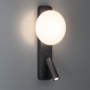 Бра с подсветкой Odeon Light Albergo черный арт. 7048/5WL