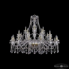 Подвесная люстра Bohemia Ivele Crystal 1413 золото арт. 1413/16+8+4/460 G