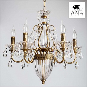 Подвесная люстра Arte Lamp Schelenberg бронза арт. A4410LM-6-2SR
