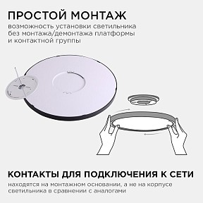 Накладной светильник Apeyron Electrics  черный арт. 18-139