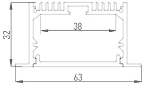 Профиль DesignLed LE белый арт. 00-00010359