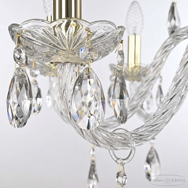 Подвесная люстра Bohemia Ivele Crystal 118 золото арт. 118/8/240 G