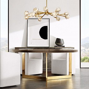 Люстра на штанге Imperiumloft RH Boule De Cristal латунь арт. 40,1218