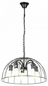 Подвесная люстра Lussole Lattice 1 черный арт. GRLSP-8216