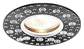 Встраиваемый светильник Ambrella Light Classic A801 металл арт. A801 BK/AL