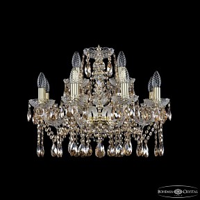 Подвесная люстра Bohemia Ivele Crystal 1413 золото арт. 1413/8+4/200 G R721