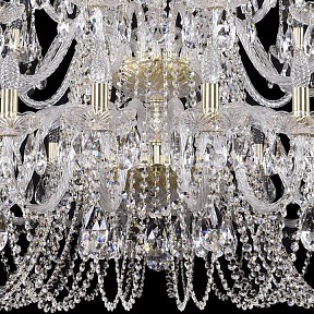 Подвесная люстра Bohemia Ivele Crystal 1402 золото арт. 1402/20+10+5/400/2d/G