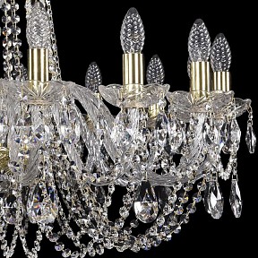 Подвесная люстра Bohemia Ivele Crystal 1402 золото арт. 1402/16/300/G